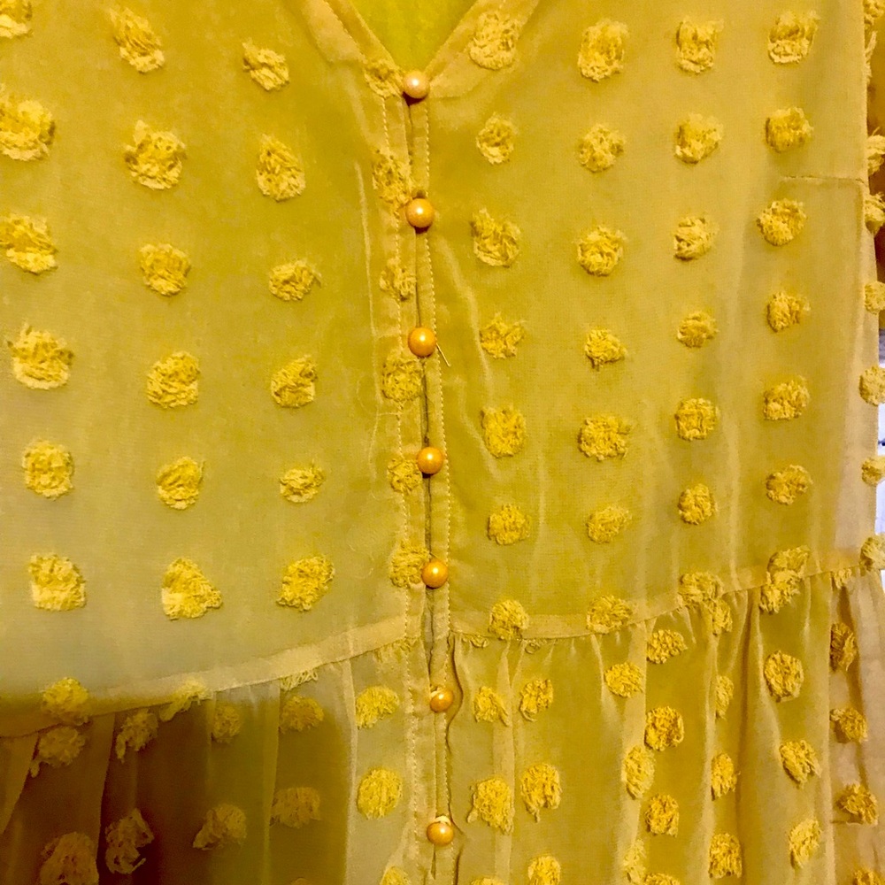 Mellow Yellow Polka Dot Dress - Picture 5 of 9